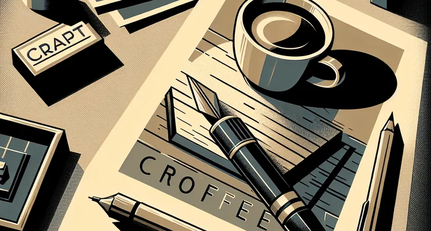 Un café sur un bureau