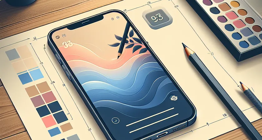 Un smartphone sur une table