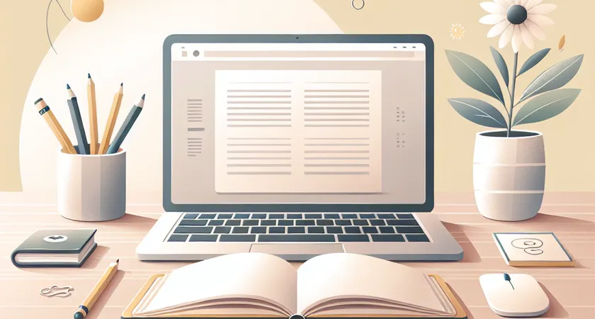 Un ordinateur portable sur un bureau