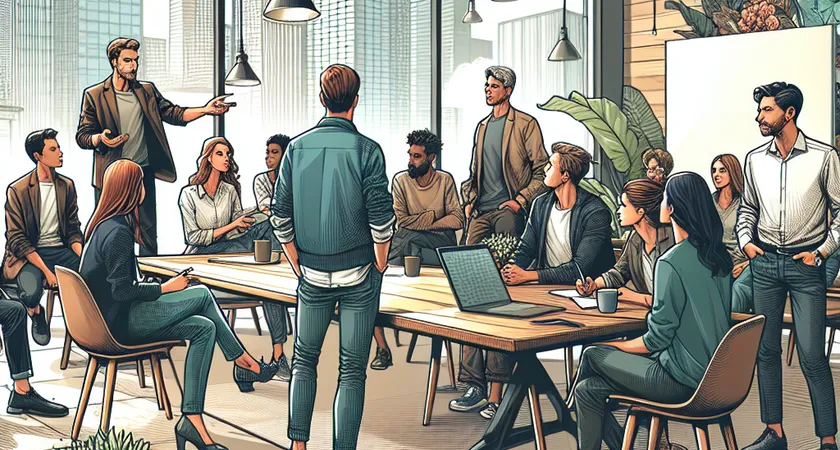 Des personnes en réunion dans un espace de coworking