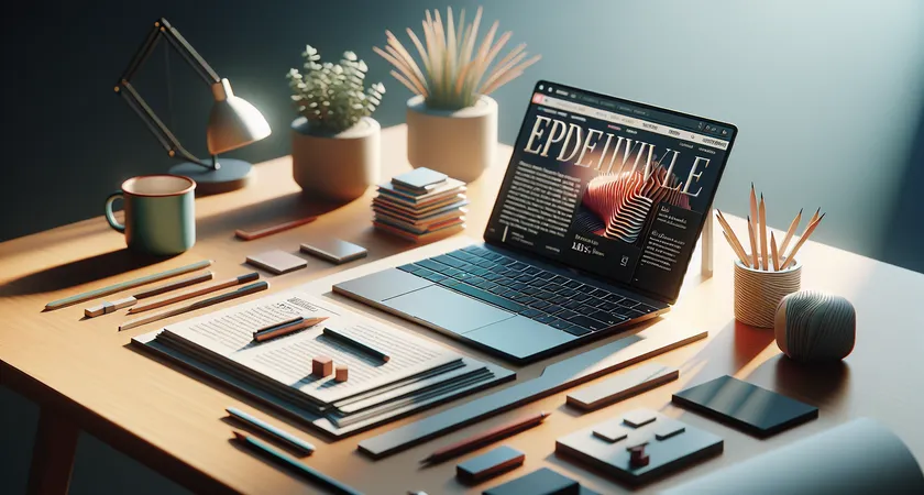 Un ordinateur portable sur un bureau