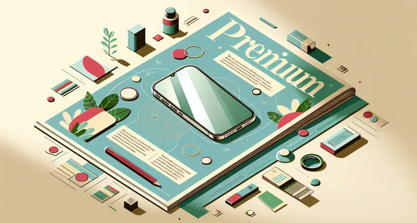 Un smartphone sur une table