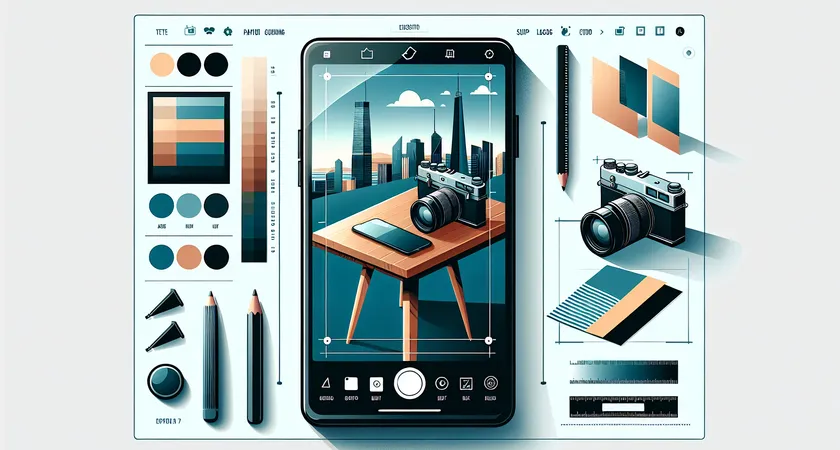 Un smartphone sur une table