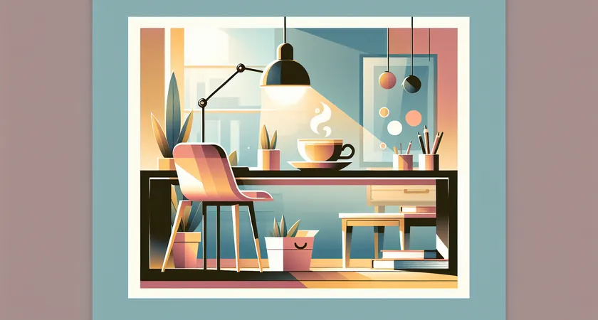 Un café sur un bureau