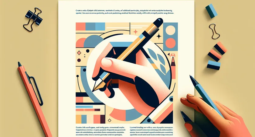 Une main tenant un stylo