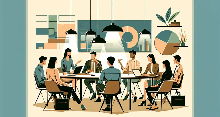 Des personnes en réunion dans un espace de coworking