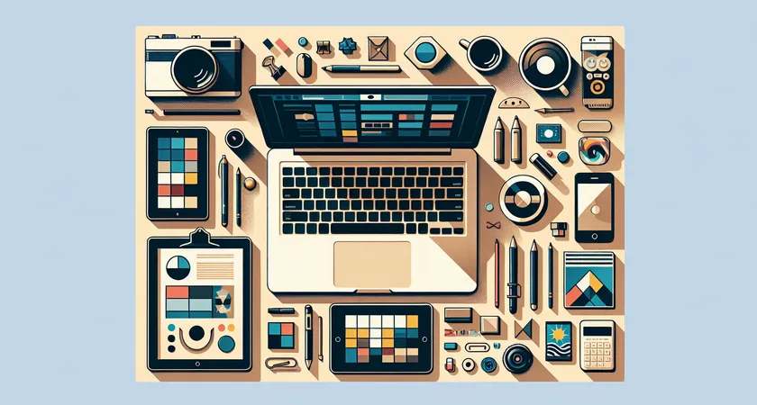 Un ordinateur portable sur un bureau