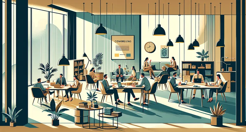 Des personnes en réunion dans un espace de coworking