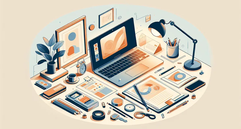 Un ordinateur portable sur un bureau