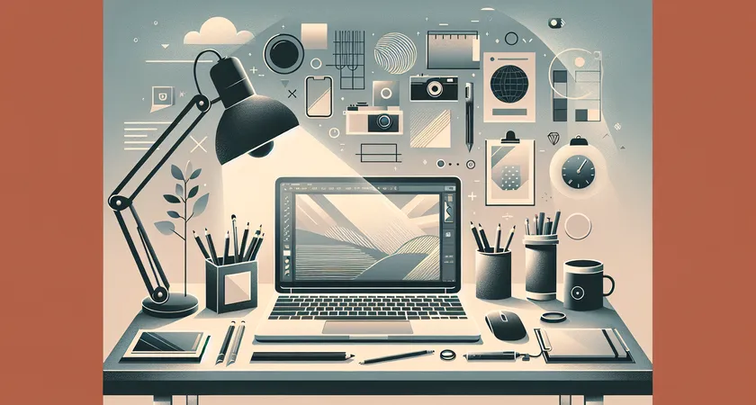 Un ordinateur portable sur un bureau