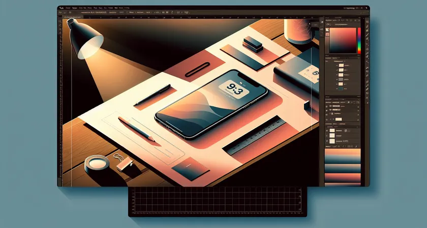 Un smartphone sur une table