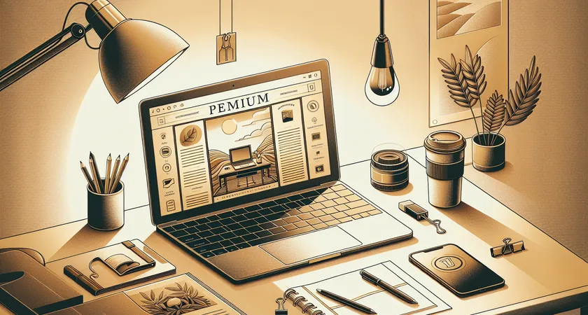 Un ordinateur portable sur un bureau