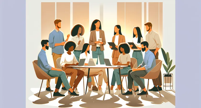 Des personnes en réunion dans un espace de coworking