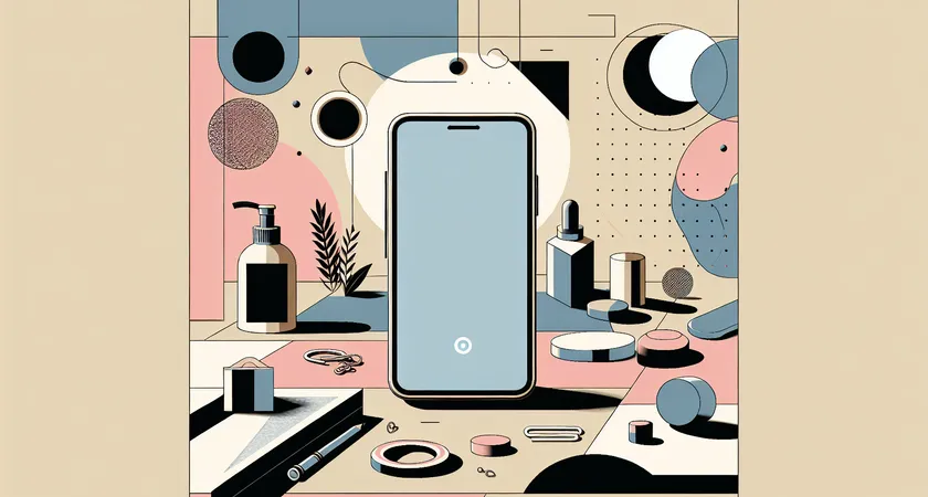 Un smartphone sur une table