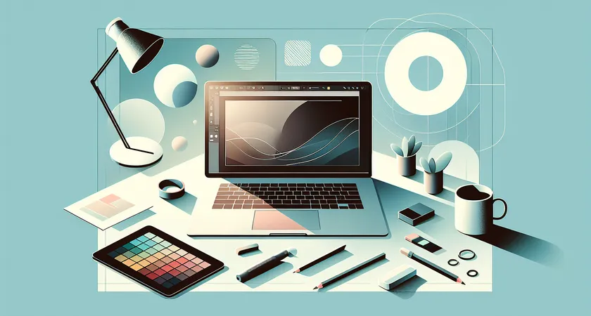 Un ordinateur portable sur un bureau