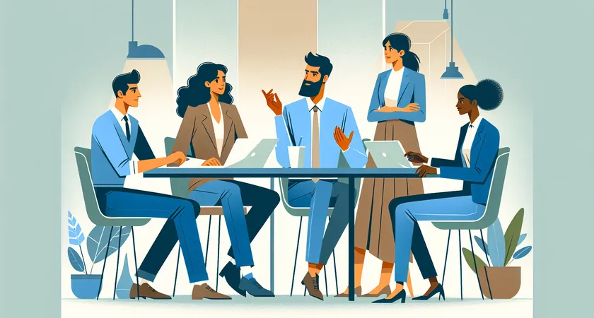 Des personnes en réunion dans un espace de coworking