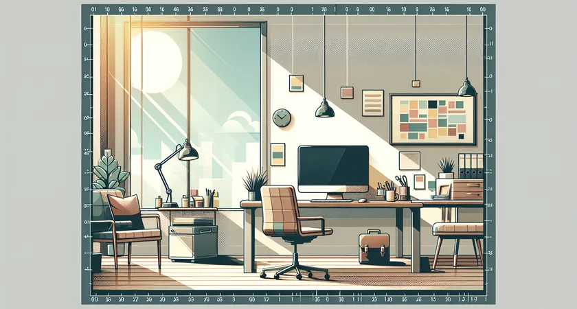 Un bureau moderne avec un ordinateur