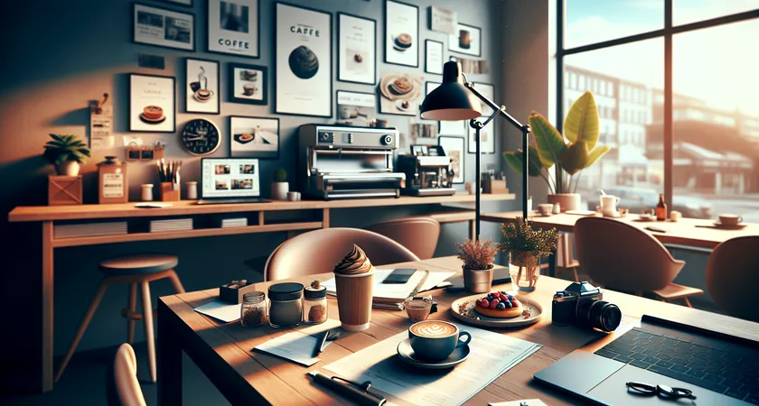 Un café sur un bureau