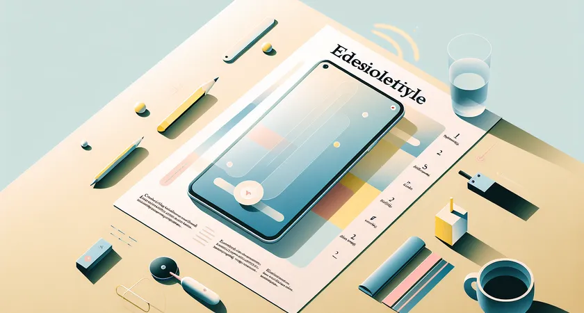 Un smartphone sur une table