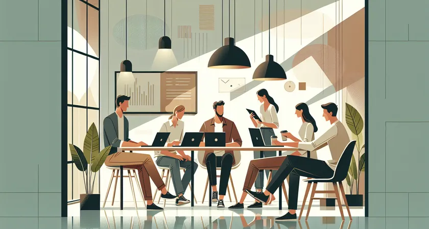 Des personnes en réunion dans un espace de coworking