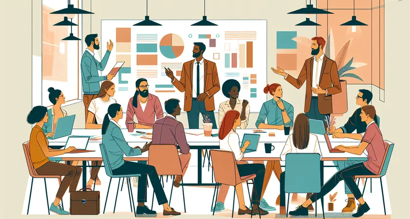 Des personnes en réunion dans un espace de coworking