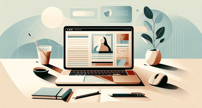 Un ordinateur portable sur un bureau