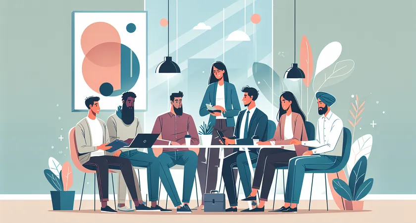 Des personnes en réunion dans un espace de coworking