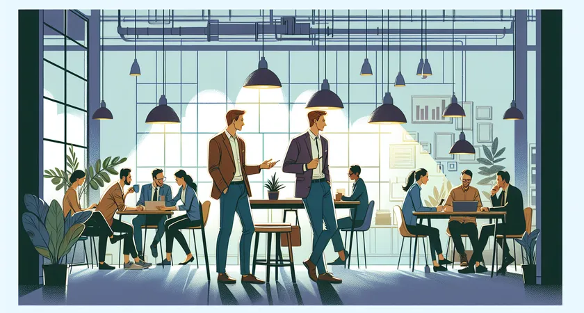 Des personnes en réunion dans un espace de coworking