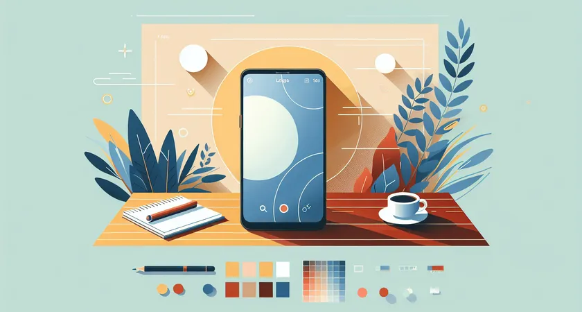 Un smartphone sur une table