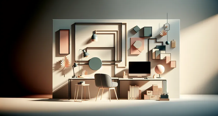 Un bureau moderne avec un ordinateur