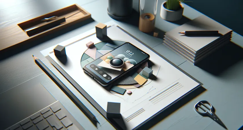 Un smartphone sur une table