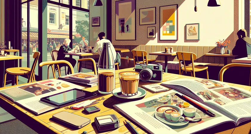 Un café sur un bureau