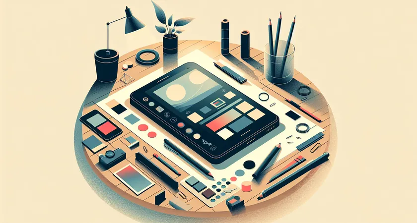 Un smartphone sur une table