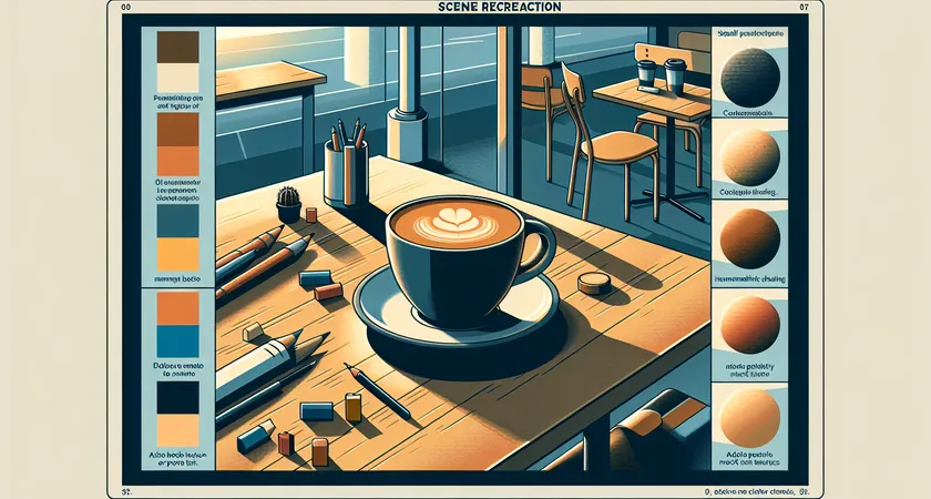 Un café sur un bureau