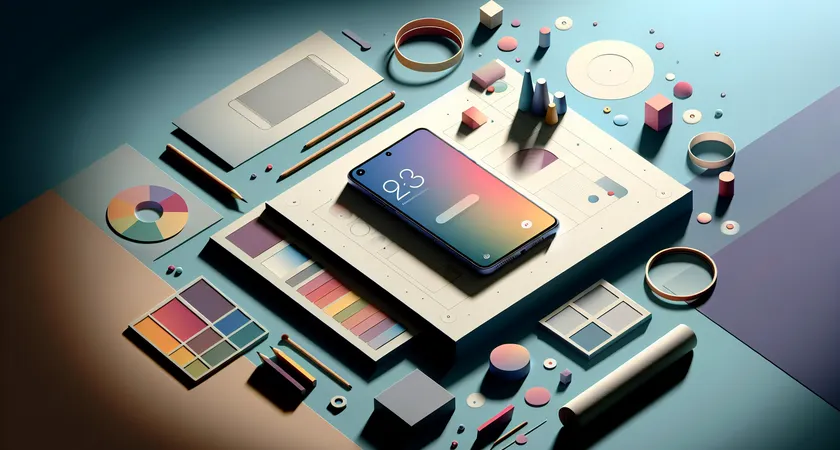 Un smartphone sur une table