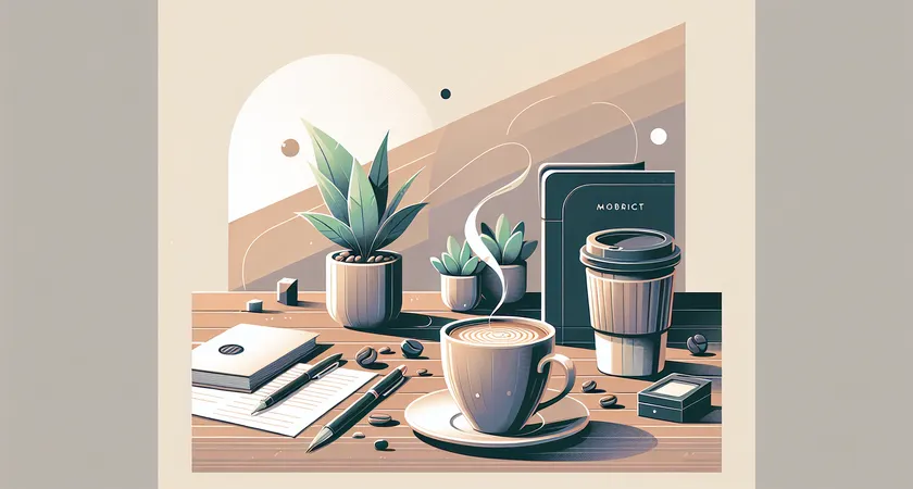 Un café sur un bureau