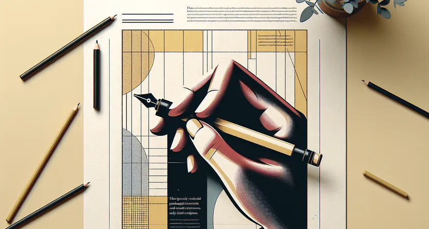 Une main tenant un stylo