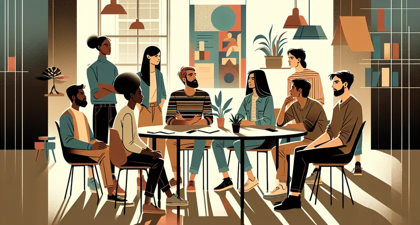 Des personnes en réunion dans un espace de coworking