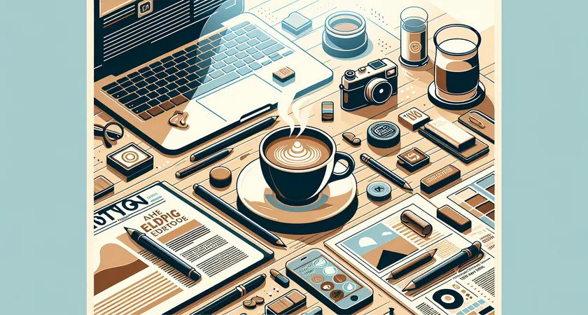 Un café sur un bureau